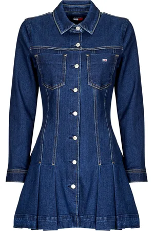 Tommy Hilfiger Textil DENIM PLEATED TRUCKER DRESS