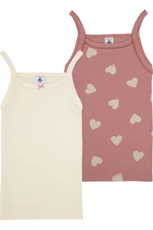 Petit Bateau Textil 2 CHEMISES BRETELLES