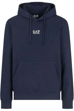 EA7 Textil Core Identity Hooded Sweatshirt Armani Blue