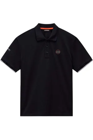 Napapijri Textil E Badge Polo Shirt Black