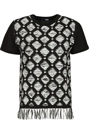 Karl Lagerfeld Textil S/SLV BOUCLE KNIT TOP