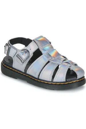 Dr. Martens Boty Caarys J Silver Lazer Reflective Metallic