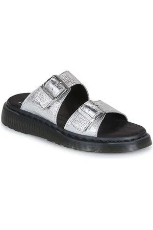 Dr. Martens Boty Josef Slide Silver Metallic Tumble