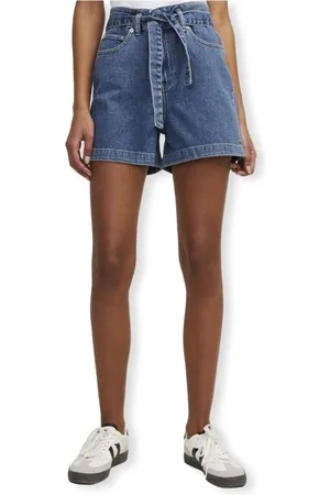 JJXX Textil Celen Shorts - Medium Blue Denim
