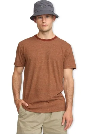 RVLT Textil Regular T-Shirt 1397 - Brown