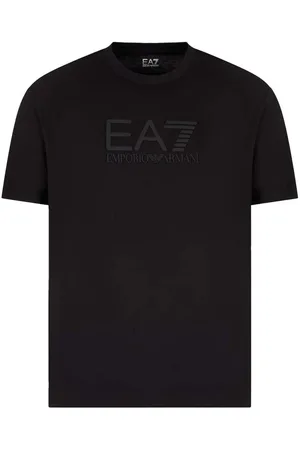 EA7 Textil Visibility Tonal Logo T-Shirt Black