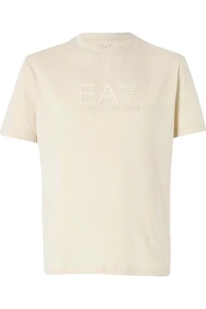 EA7 Textil Visibility Tonal Logo T-Shirt Almond Milk