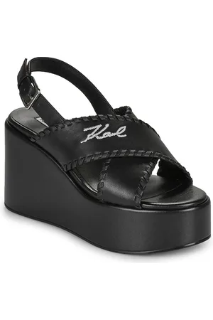 Karl Lagerfeld Boty WENDY Whipstich Kross Strap