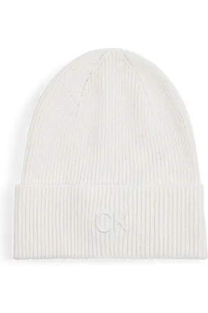 Calvin Klein Textilní doplňky CK EMBROIDERY FINE RIB BEANIE K60K612590