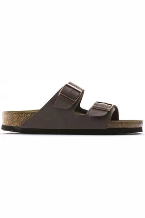 Birkenstock Boty Arizona Birko-Flor Birkibuc Narrow - Mocca