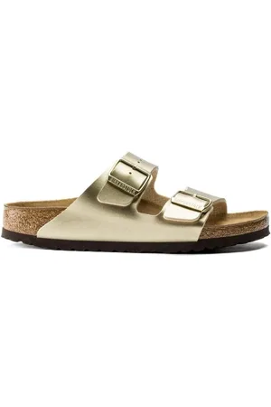 Birkenstock Boty Arizona Birko-Flor Narrow - Gold