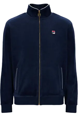 Fila Textil Irving 2 Velour Track Top Jacket Navy/Gardenia