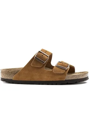 Birkenstock Boty Arizona SF Suede Leather Narrow - Mink