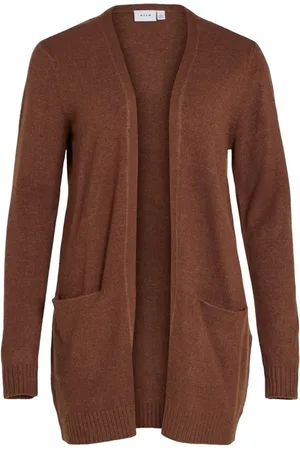 VILA Textil Noos Cardigan Ril - Chocolate Fondation