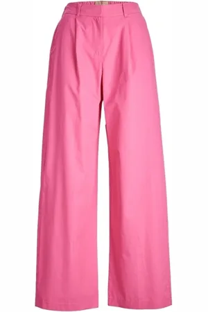 JJXX Textil Pants Vigga Wide - Carmine Rose