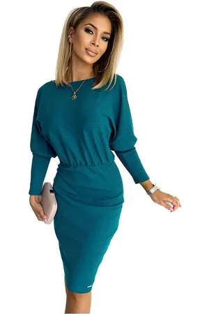 Numoco Textil Dámské mini šaty Lara mořská modrá