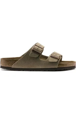Birkenstock Boty Arizona SF Suede Leather Narrow - Taupe