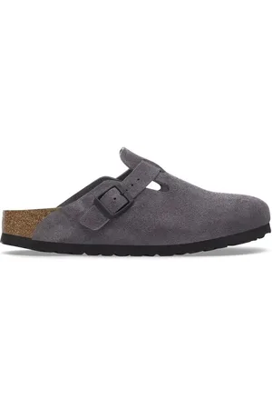 Birkenstock Boty Boston Suede Leather Regular - Velvet Grey