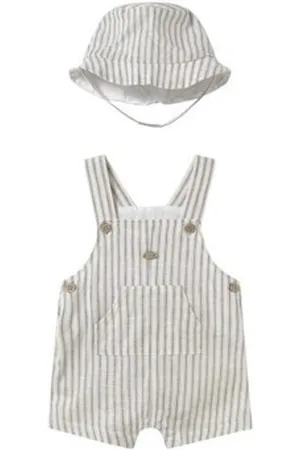 Mayoral Textil 1601 Conjunto peto y gorro Blanco