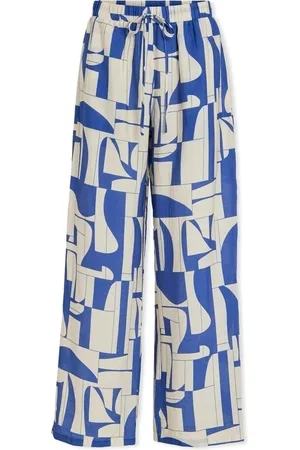 VILA Textil Sasja Trousers - Birch/Beaucoup