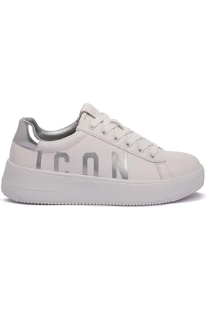Icon Brand Boty WHITE SILVER