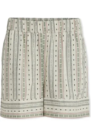 VILA Textil Senso New Shorts - Birch Embroidery
