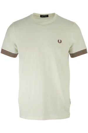 Fred Perry Textil Striped Cuff T-Shirt