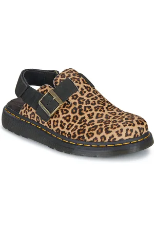 Dr. Martens Boty Jorge II Mule Light Tan+Black Leopard