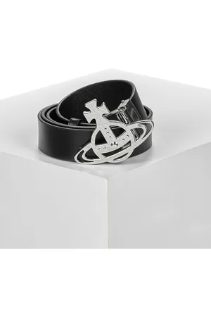 Vivienne Westwood Textilní doplňky LINE ORB BUCKLE BELT/SILVER