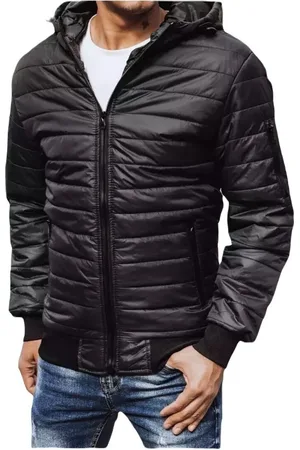 D-Street Textil Pánská prošívaná přechodová bunda Things černá