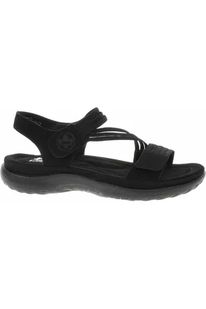 Rieker Boty Dámské sandály 64870-02 schwarz