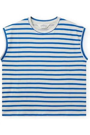 Compañía fantástica Textil COMPAÑIA FANTÁSTICA T-Shirt 42101 - White/Blue