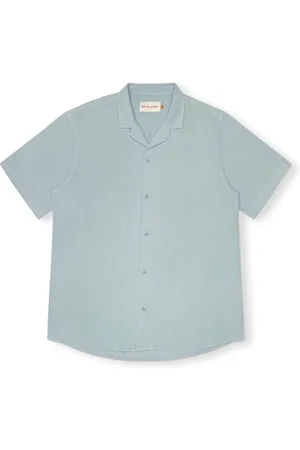 RVLT Textil Cuban Shirt - Lightblue
