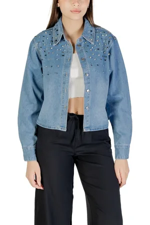 ONLY Textil Onlmaggiemay Ls Rhinestone Dnm Shirt Mae 15341749