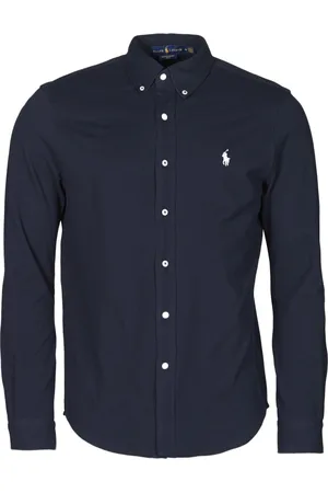 Ralph Lauren Textil CHEMISE AJUSTEE COL BOUTONNE EN POLO FEATHERWEIGHT LOGO PONY PLA