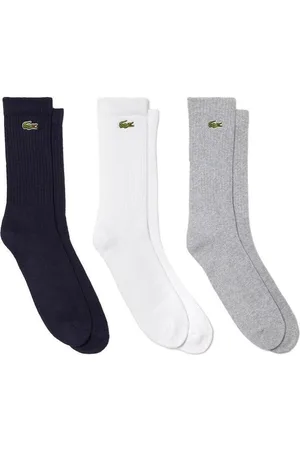 Lacoste Doplňky Sport 3 Pack High Cut Socks Grey/White/Navy