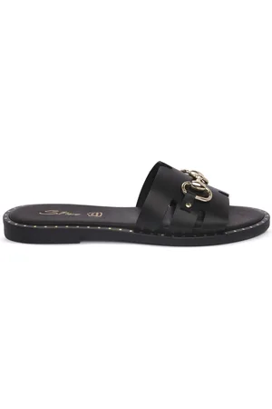 S.piero Boty LEATHER BLK