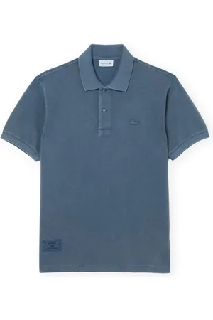 Lacoste Textil Classic Fit L1212 Wash Effect Polo - Blue
