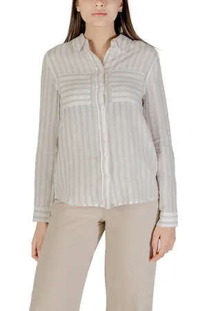Street one Textil Striped shirtcollar 345406