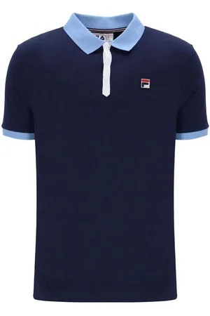 Fila Textil Panatta 2 Polo Shirt Navy/Vista Blue/White