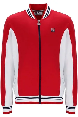 Fila Textil Settanta Baseball Track Top Jacket Red