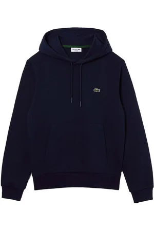 Lacoste Textil Fleece Hoodie Navy Blue