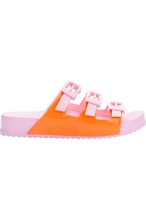 Melissa Boty Cozy Stripes - Pink/Orange