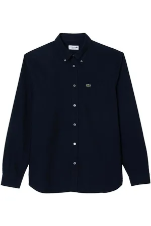 Lacoste Textil Regular Fit Oxford Shirt Navy Blue