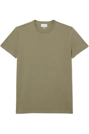 Lacoste Textil Cotton Pima Crew Neck T-Shirt Khaki Green