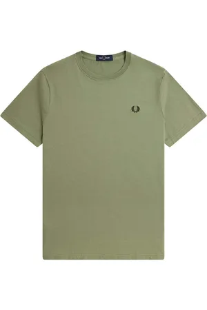 Fred Perry Textil Crew Neck T-Shirt Olive Mint