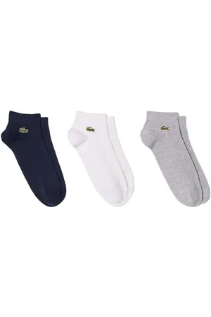 Lacoste Spodní prádlo 3 Pack Low Socks Grey Chime/Navy/White
