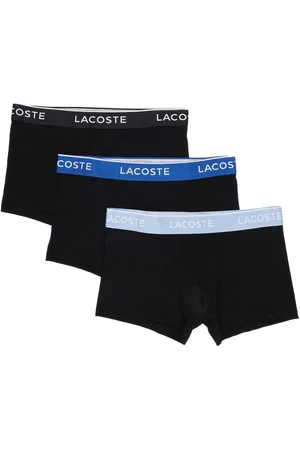 Lacoste Spodní prádlo 3 Pack Cotton Stretch Logo Trunks Black/Light Blue/Blue