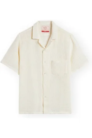 Portuguese Flannel Textil Salva Shirt - White