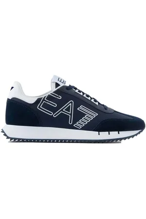 EA7 Boty Vintage Trainers Navy/White/Navy